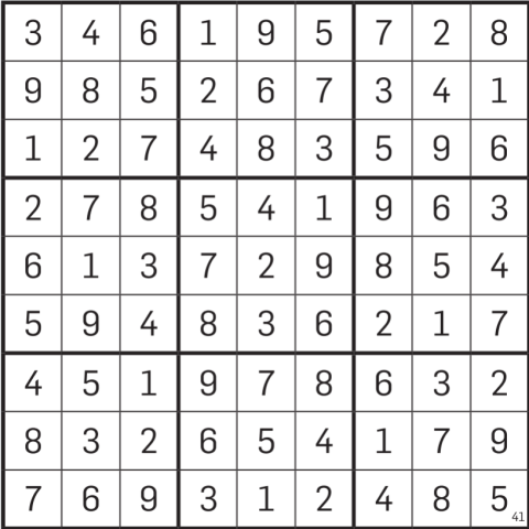 Das Sudoku (mittel) der prisma-Ausgabe 41/2026.