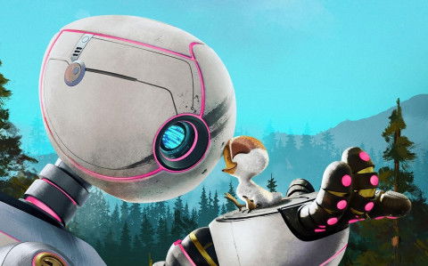 Roboter Roz ist zwar nicht darauf programmiert, Mama zu sein, will sich aber trotzdem um Gänseküken Brightbill kümmern. 